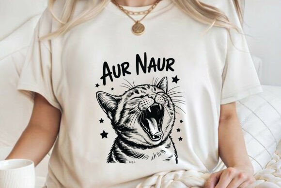 Aur Naur Cute Cat Graphics & T-Shirt Designs