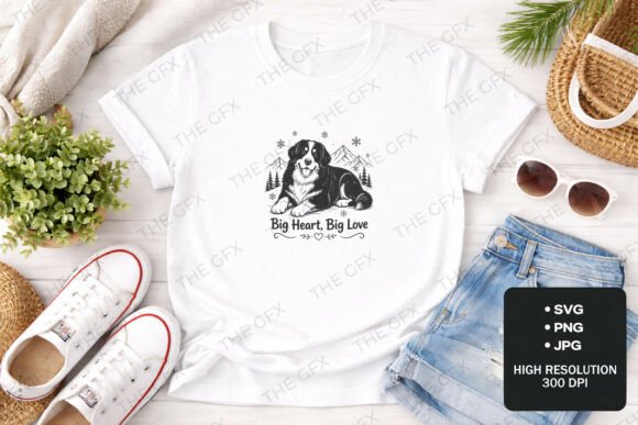 Bernese Mountain Dog Cozy Tee Design Graphics Review