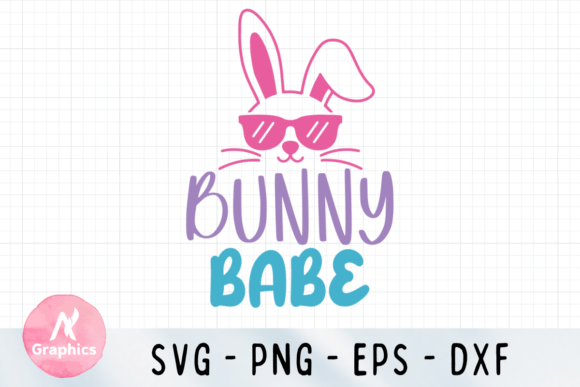 Bunny Babe Color SVG: A Must-Have for Easter T-Shirt Designs