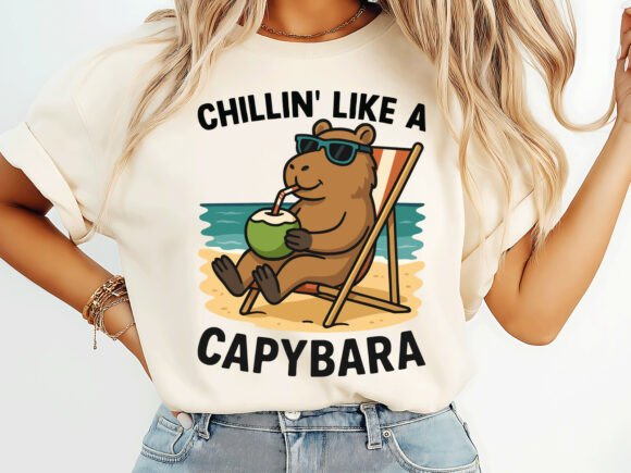 Capybara Chillin Beach Vibes: An Embroidery Review