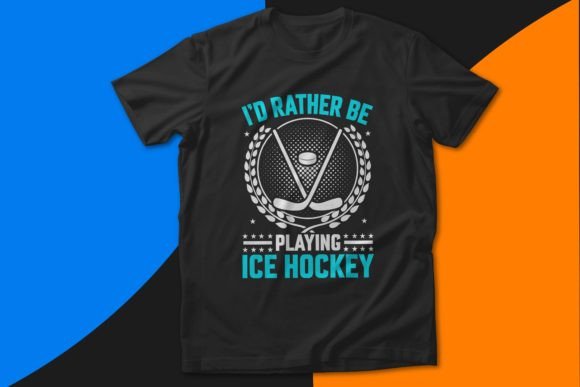 Ice Hockey T-Shirt Design Vector Graphics Review