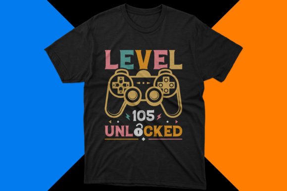Level Unlocked Birthday Gamer Graphics for T-Shirt Designs