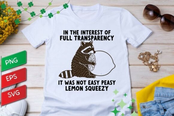 Raccoon SVG Graphics for Sassy T-Shirt Designs