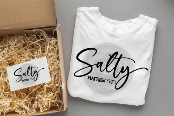 Salty SVG PNG PDF: Christian Graphics for T-Shirt Designs