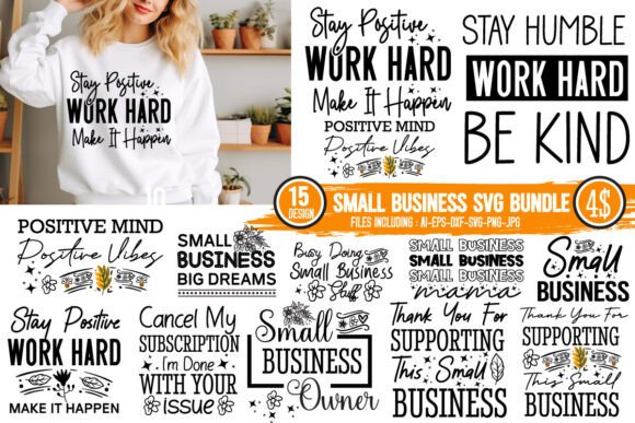 Small Business SVG Bundle: Graphics & T-Shirt Designs