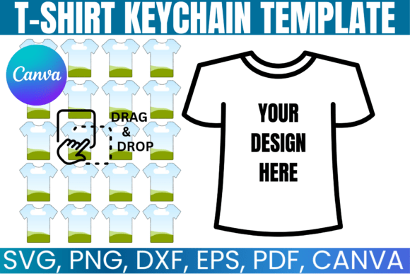 T-Shirt Keychain Canva Template: Graphics Review